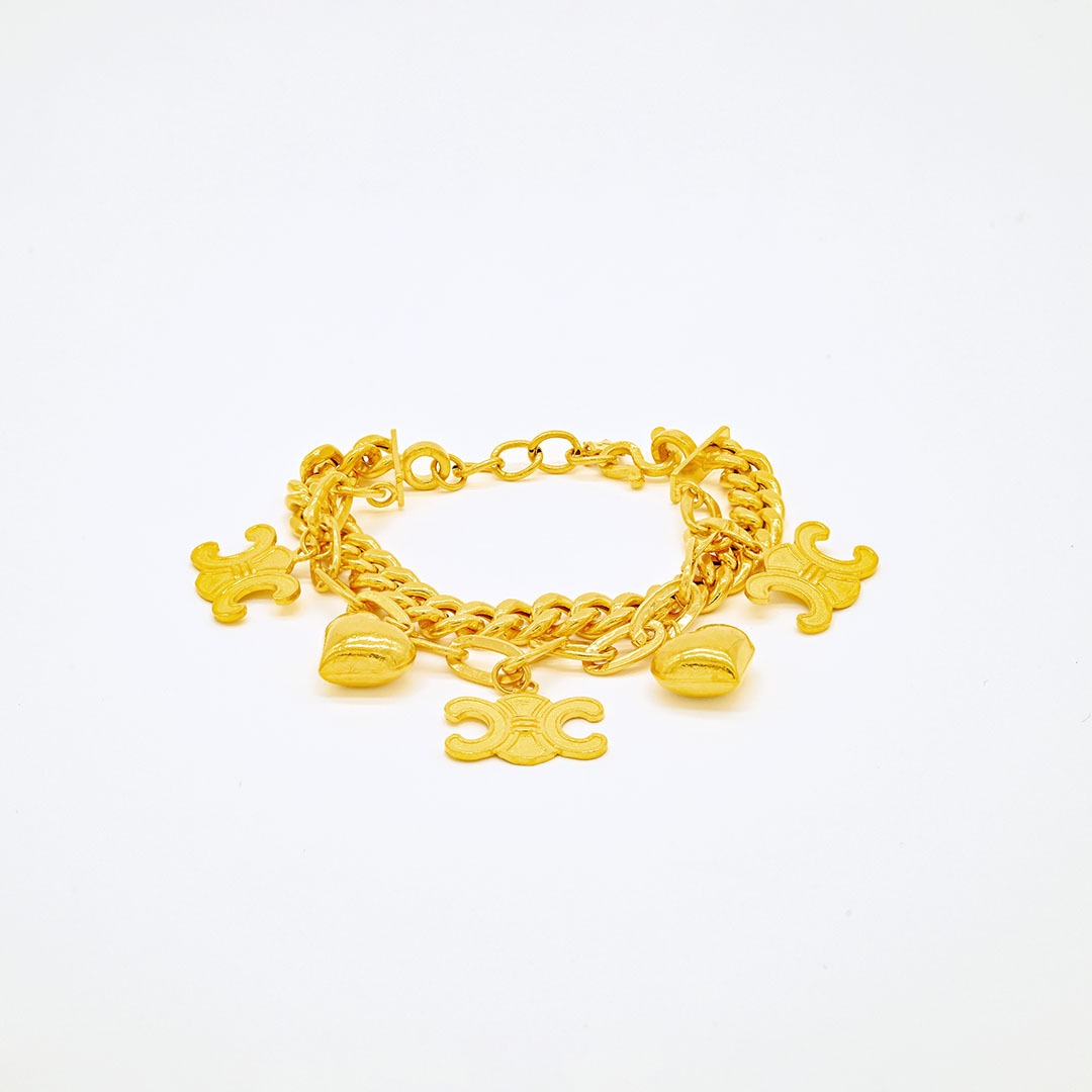 สร้อยข้อมือโซ่ตุ้งติ้งซีซีหัวใจ