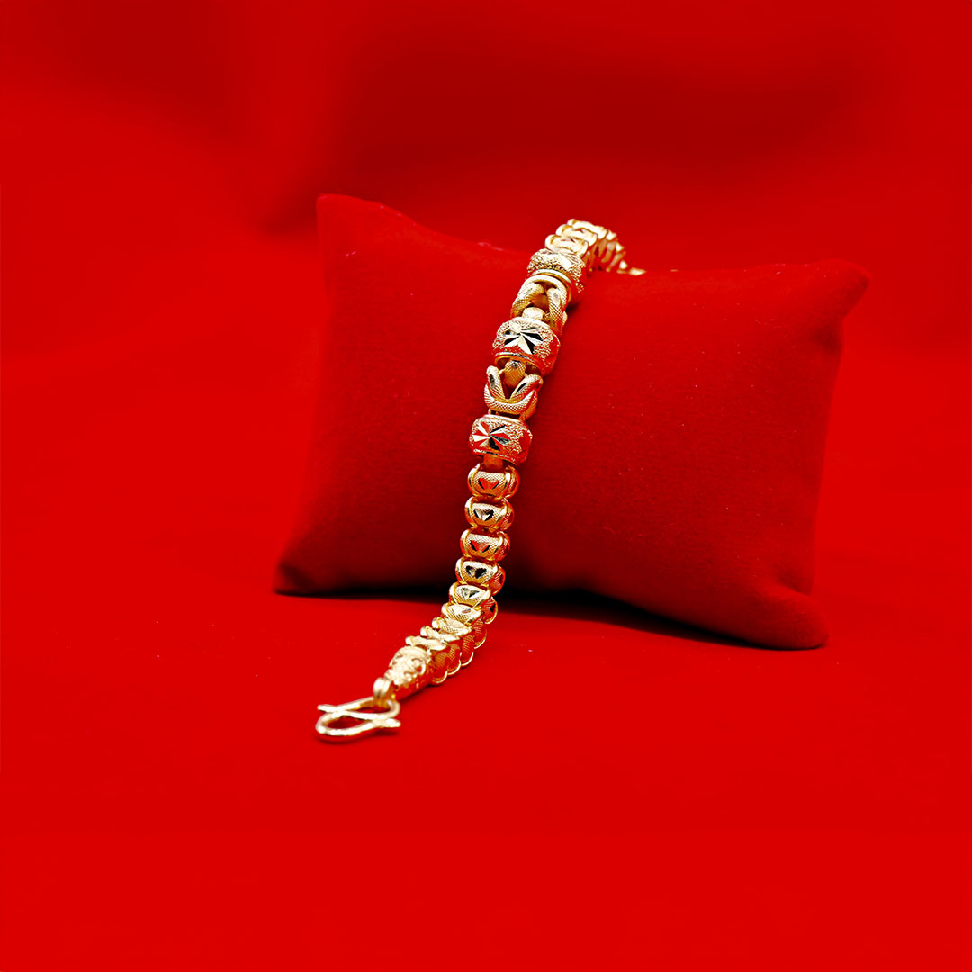 สร้อยข้อมือปล้องจิกเพชรสลับลาย