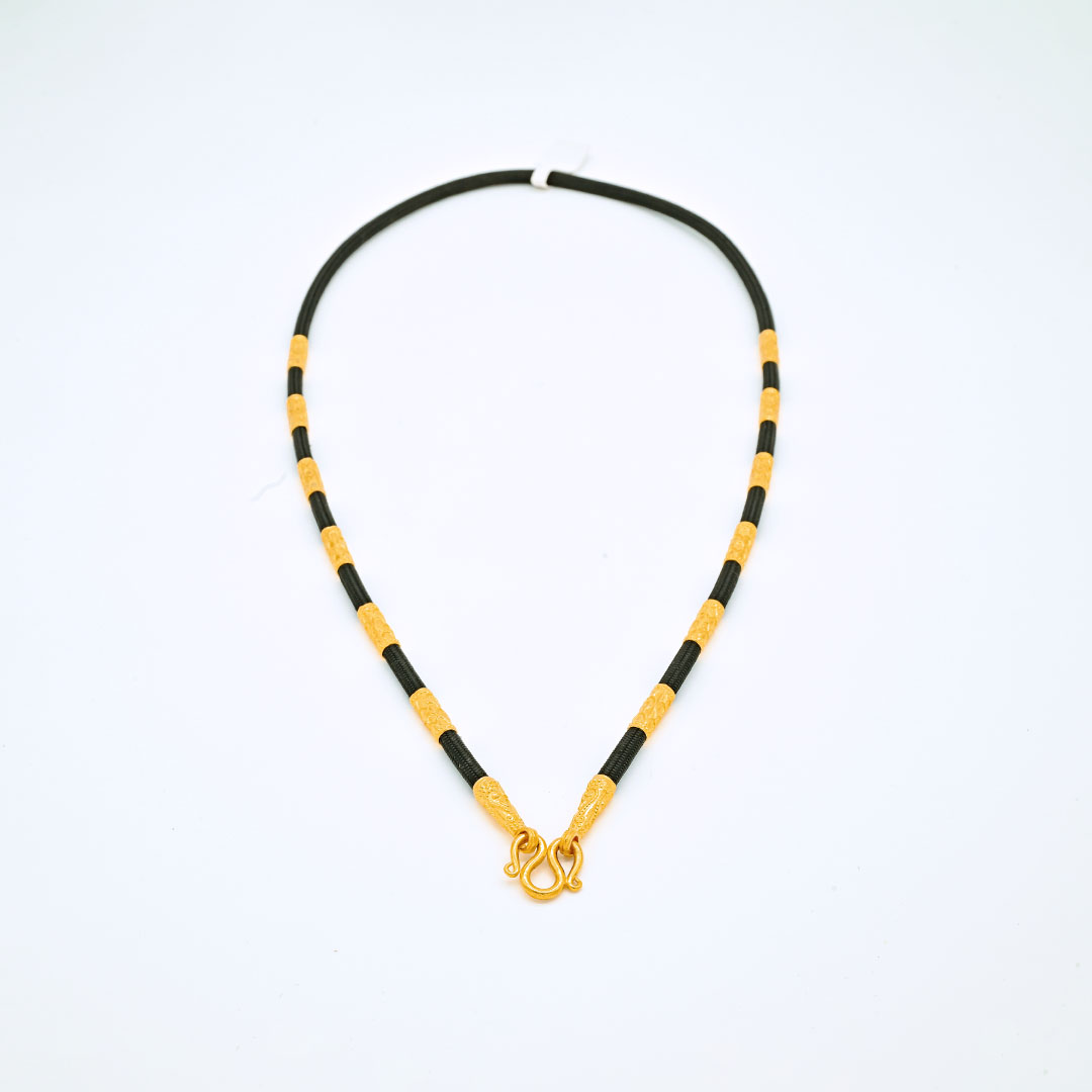 สร้อยเชือกร่มคั่นปล้องทอง