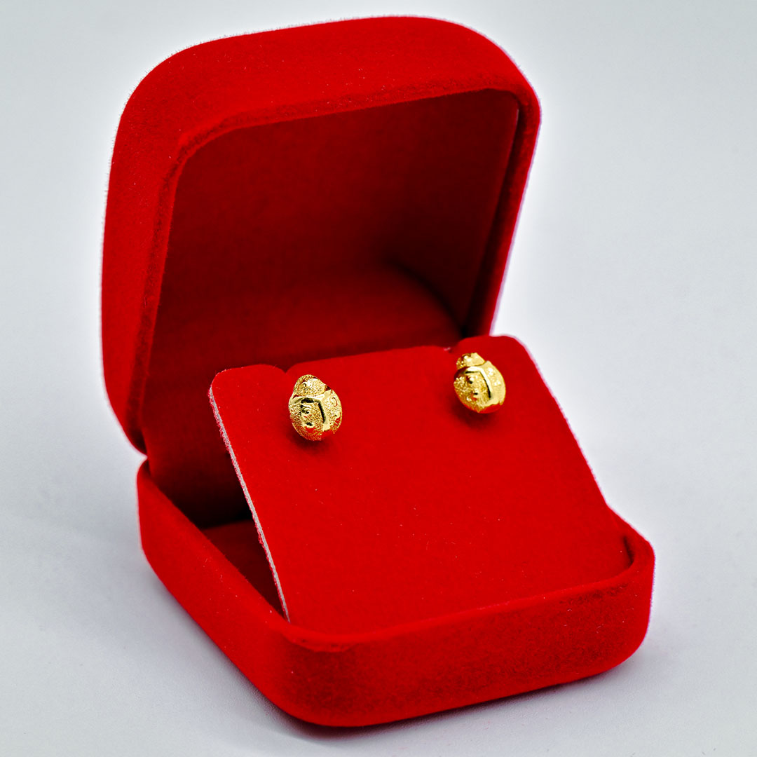 ต่างหูเต่าทองพ่นทราย